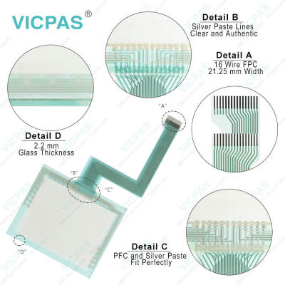 GE Fanuc GQPJ2D100L2P GQPJ2D100L2P-A GQPJ2D100S2P Front Overlay Touch Membrane