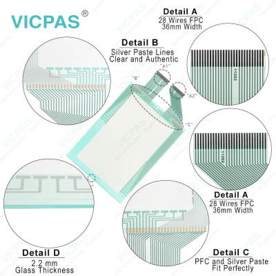 QP131200E2P QP13D200E2P Protective Film Touch Screen Panel