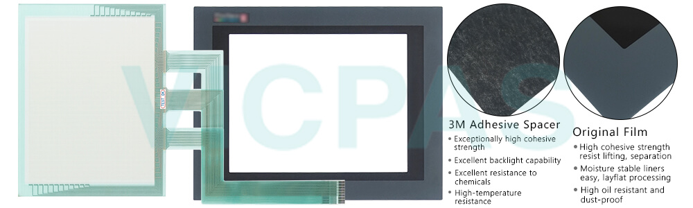 GE Fanuc QuickPanel Series GQPI3D200S2P/A QPI3D200S2P/B QPI211V0C2P/C Touch Screen Front Overlay Repair Replacement