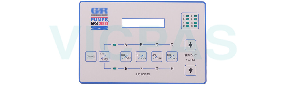 GORMAN-RUPP PUMPS EPS 2000 Membrane Keyboard for repair replacement