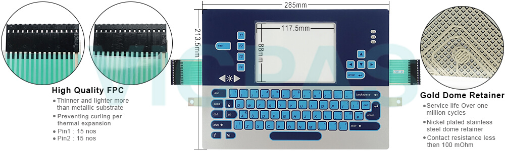 Compatible Videojet 1000 Series 1220 1510 1610 1620 Keyboard Membrane repair replacement