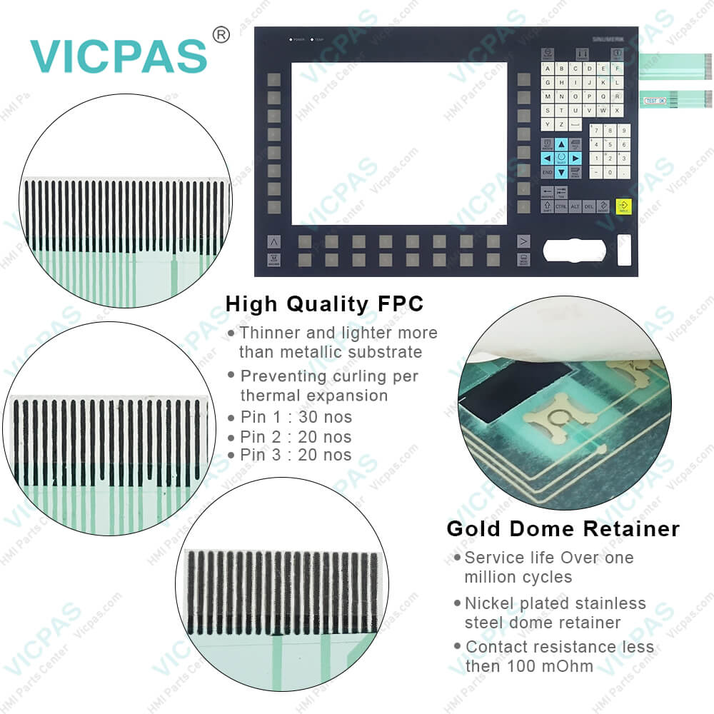 6FC5203-0AF02-0AA0 Siemens SINUMERIK OP012 Membrane Keyboard