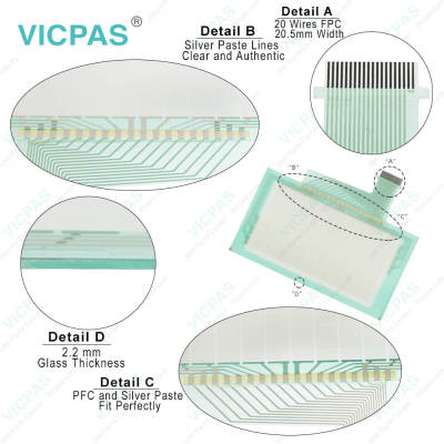 NT20-ST128B Omron NT20 Series HMI Touch Screen Glass Repair