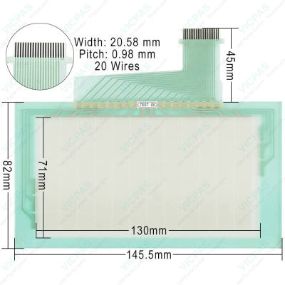 NT20-ST121-EC Omron NT20 Series HMI Touchscreen Replacement
