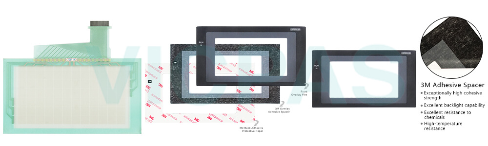 Omron NT20 series HMI NT20-ST121B-E Touchscreen, Overlay and Display Repair Kit