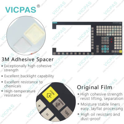 6FC5370-5AA30-0AA0 Keypad Membrane Switch Front Overlay