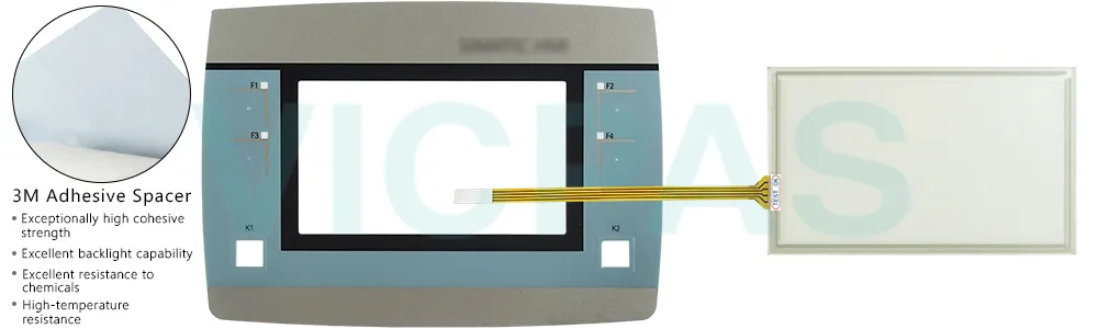 6AV2125-2DB23-0AX0 Siemens Simatic HMI KTP400F Mobile Touchscreen Panel Glass, Overlay, Enabling Controller Switch and LCD Display Repair Replacement