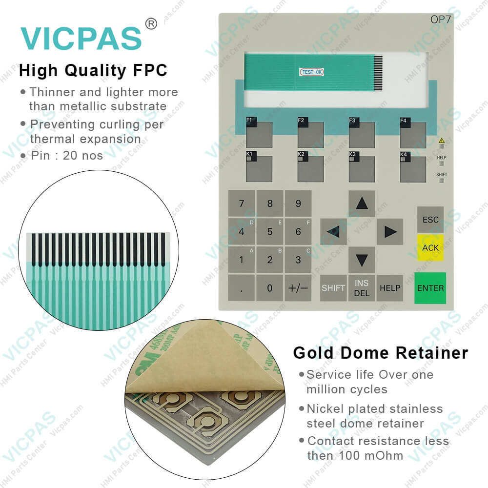 6AV3607-5BB00-0AF0 OP7 DP Siemens Keyboard with Shell