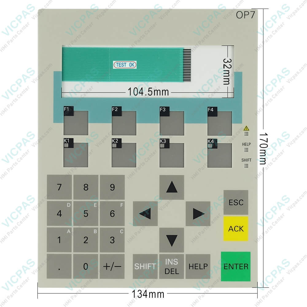 6AV3607-1JC20-0AX2 Siemens OP7 DP Keypad Plastic Case