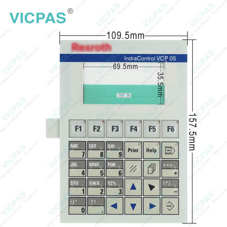 Rexroth VCP05.2DSN-003-NN-01-PW Membrane Keyboard LCD Display