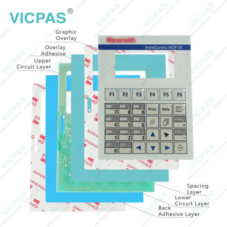 VCP05.2DSN-003-SR-01-PW Switch Membrane LCD Display Screen