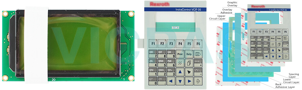 Rexroth IndraControl VCP05.2DSN-003-NN-NN-PW LCD Display Panel Operator Panel Keypad Repair Replacement