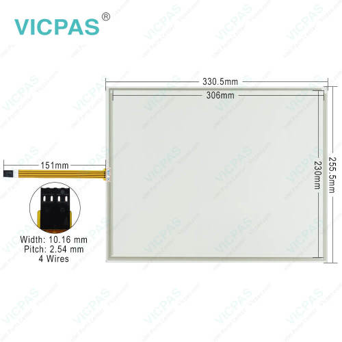 IndraControl VDP40.3DFN-D1-NN-CG Front Overlay Touch Panel