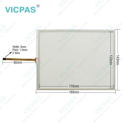 VEP30.3DKU-256NA-MAD-128-CG-FW Touchscreen Front Overlay