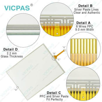 iXP90-TTB/AC iXP90-TTB/DC Protective Film Touch Screen Glass