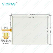 iXP90-TTB/AC iXP90-TTB/DC Protective Film Touch Screen Glass