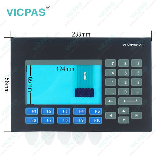 2711-B5A5 Touch Screen Panel with Membrane Keypad