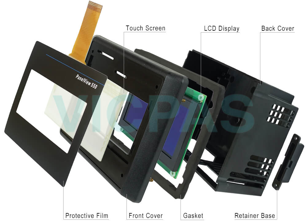 2711-T5A2L1 PanelView 550 Touch Screen Panel Protective Film LCD Display Repair Replacement