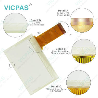 2711-B5A2 Touch Screen Panel with Membrane Keypad