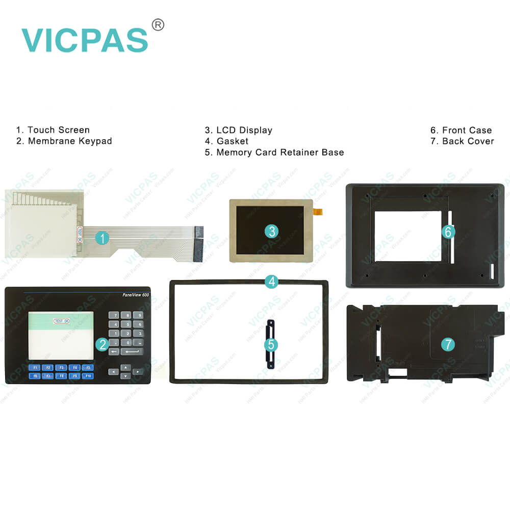 2711-B6C8L1 Touch Screen Glass Membrane Keypad Repair | Panelview