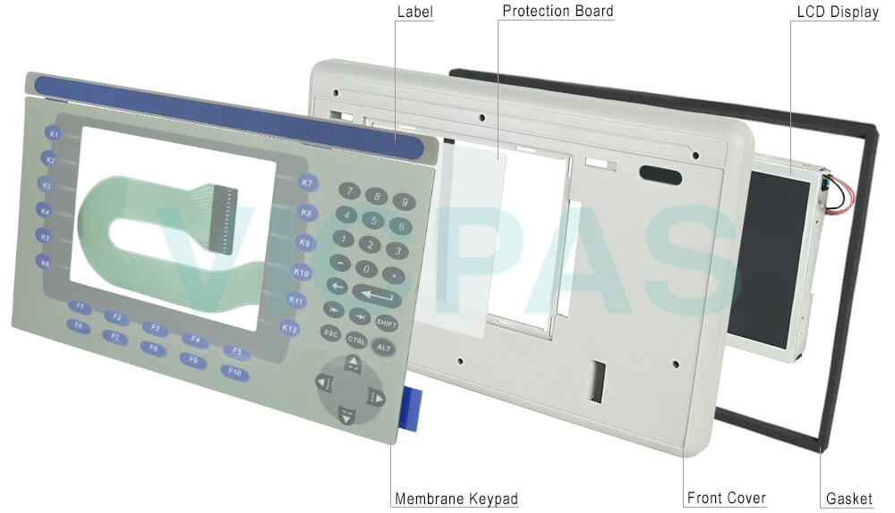2711P-K7C4B1 PanelView Plus 700 Membrane Keyboard Keypad LCD Screen Front Cover Protection Board Gasket Label Repair Replacement