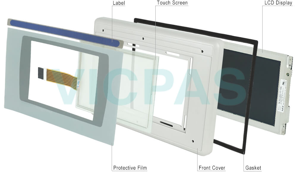 2711P-T7C4D6 PanelView Plus 700 Touch Panel Protective film Housing LCD Label Gasket Repair Replacement