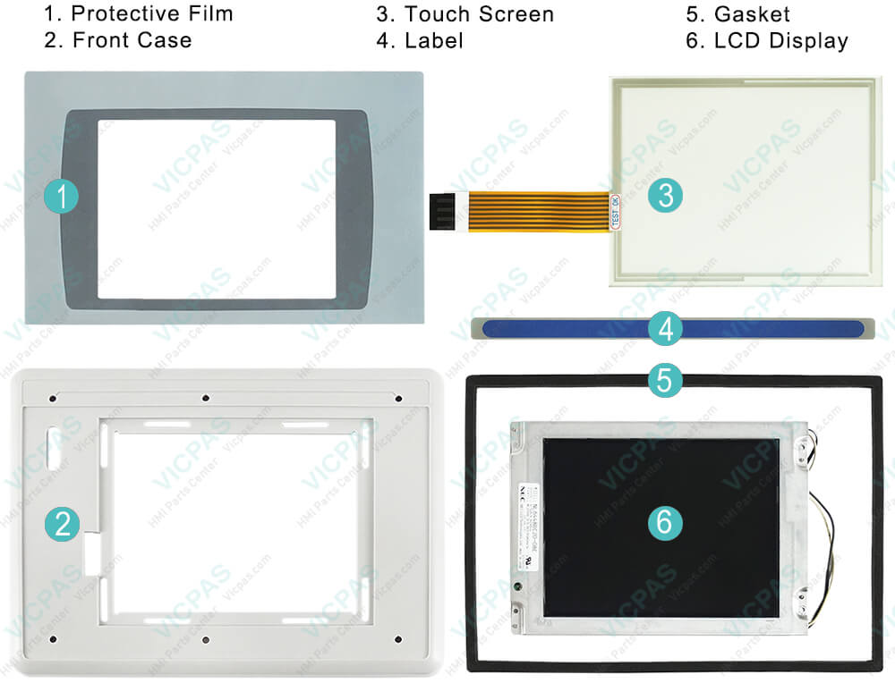2711P-T7C6D2 PanelView Plus 700 Touch Screen Protective film Case LCD Label Gasket Repair Replacement