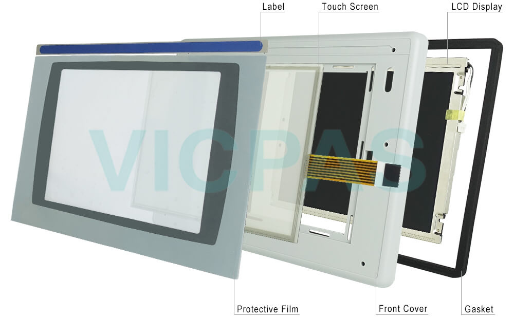 2711P-T10C4A9 Panelview Plus 6 Protective Film, Touch Digitizer Glass, Label, LCD Display Panel, Housing, Gasket Repair Replacement