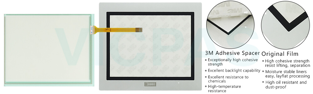 IDEC HG2G 5.7in Enhanced HMI Parts HG2G-SB21TF-S Touch Panel Glass Front Overlay for repair replacement