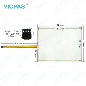 Touch panel screen for FPM-3121G-R3AE touch panel membrane touch sensor glass replacement repair