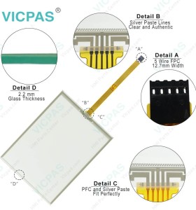 B&R 5PP120.1043-K08 Touch Digitizer Glass