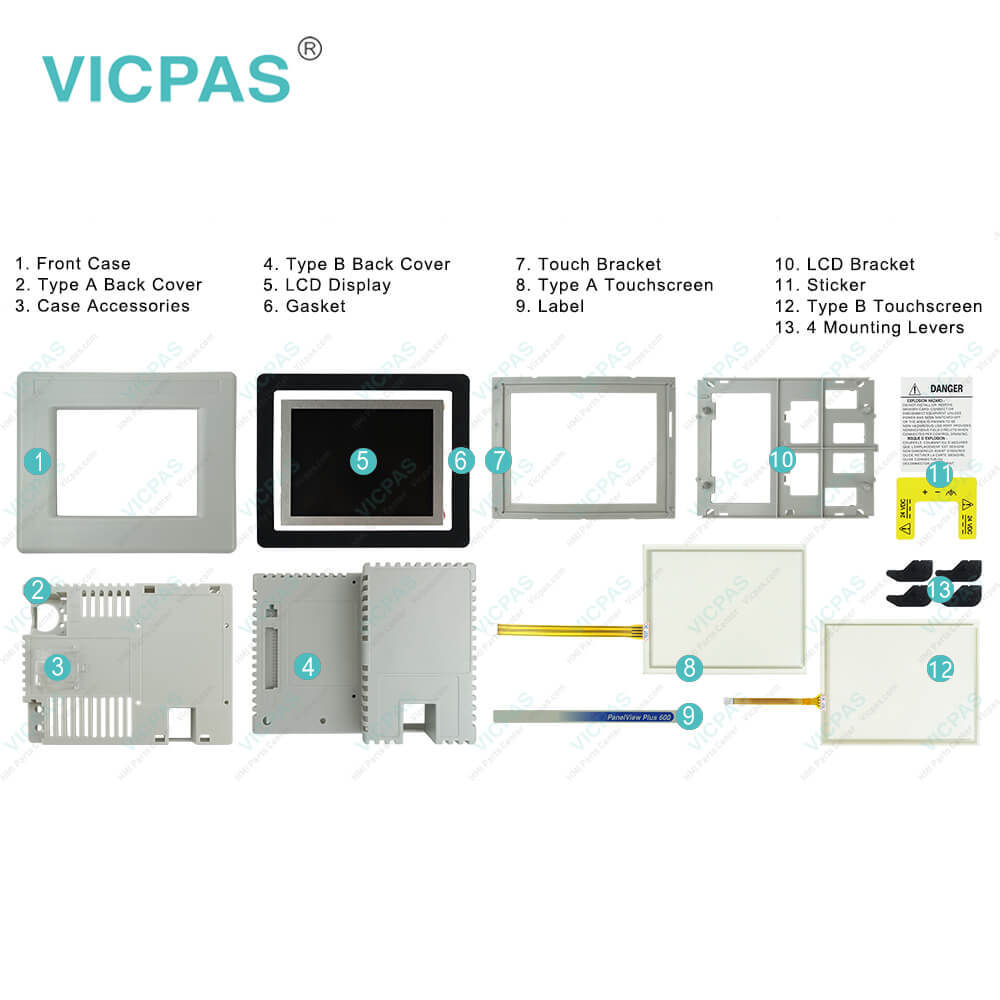 PanelView Plus 6 Compact 2711PC-T6M20D Touchscreen Glass