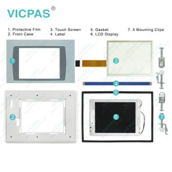 2711P-RBT7 Display Module Front Overlay Touch Panel LCD Enclosure