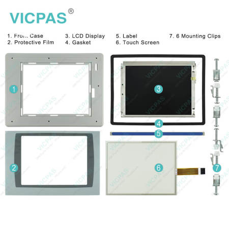 2711P-T10C1D6 Front Overlay Touch Screen LCD Display Plastic Shell