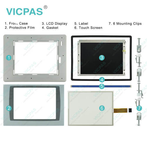 2711P-T10C10D2 Protective Film HMI Panel Glass LCD Screen Enclosure