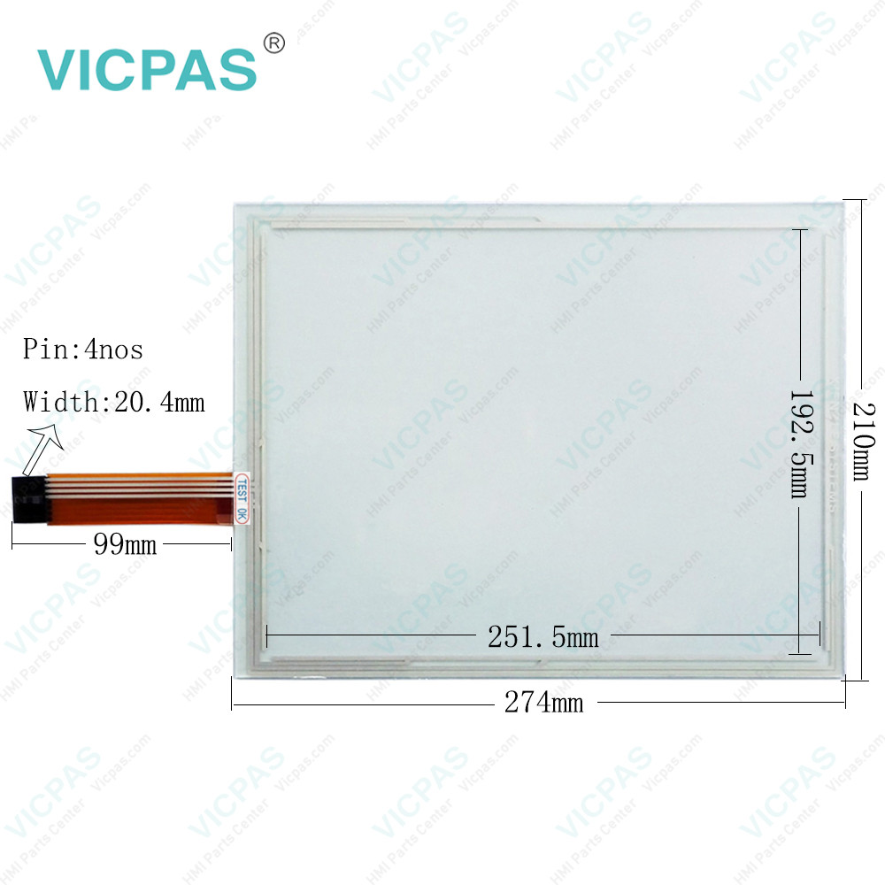 Advantech DLT-V8312 Touch Screen Glass Membrane Keyboard