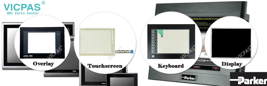  Parker Industrial HMI Parts- touchscreen panel, protective film, membrane keypad, lcd display
