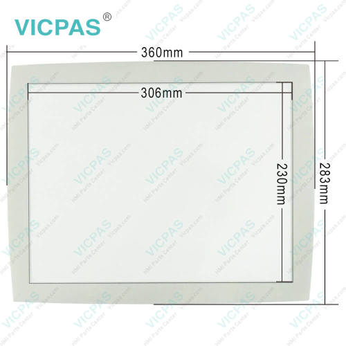 PP865S 3BSE042242R1 15'' Overlay Panel Glass Repair