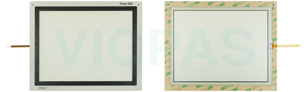 PP877 3BSE069272R1 Front Overlay Touch Panel Glass Replacement