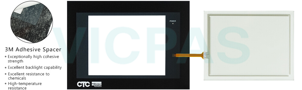 Parker PA PowerStation PA206Q-133 PA05S-133 PA06S-133 Front Overlay Touch Screen Glass for HMI repair replacement