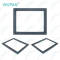 IPC15T-2C-X2S-DA3 IPC15T-2C-X2S-DA5 MMI Touch Glass LCD Screen Plastic Cover Body