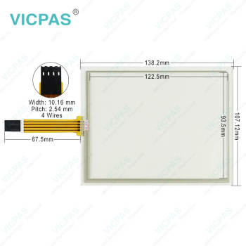 Touchscreen Panel Front Overlay for 4PP065.0571-K06