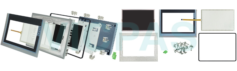 Siemens HMI TP400 Basic Panel 6AV2143-6DB00-0AA0 Mounting Clips, Touch Panel, Gasket, Shell, Protective Film, Power Supply Connector and LCD Display Repair Replacement