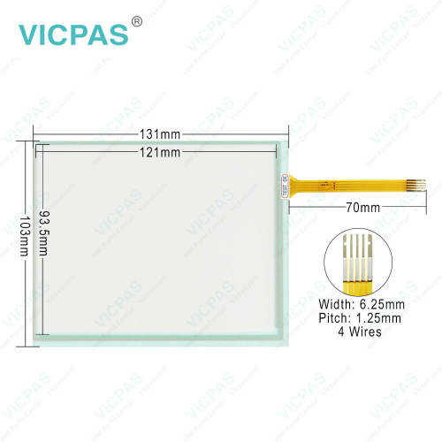 GT2105-QMBDS Front Overlay Touch Membrane Replacement