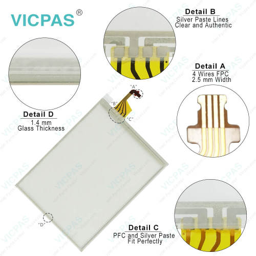 Topcon FC-350 FC350 LCD Display HMI Panel Glass Repair