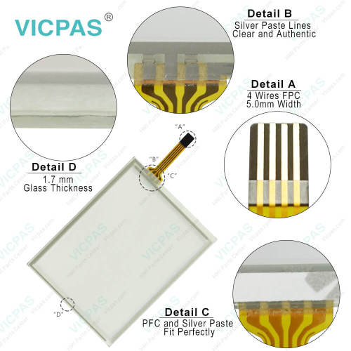 Topcon FC2500 FC-2500 FC 2500 LCD Display HMI Panel Glass