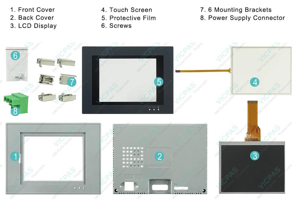 Beijer PWS5610T-S Operator Panel Touch screen Protective Film HMI Case Repair Replacement