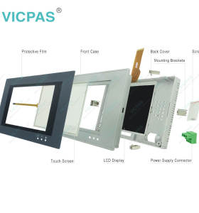 PWS5600S-S Front Overlay Touch Glass LCD Screen Enclosure