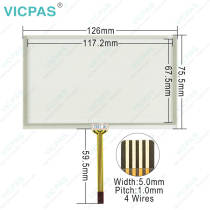 PWS6500S-SB HMI Panel Glass Front Oveerlay LCD Screen Plastic Case