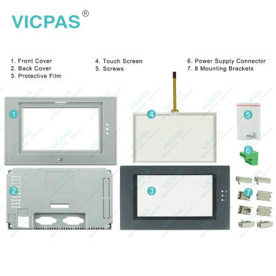 PWS6500S-SB HMI Panel Glass Front Oveerlay LCD Screen Plastic Case